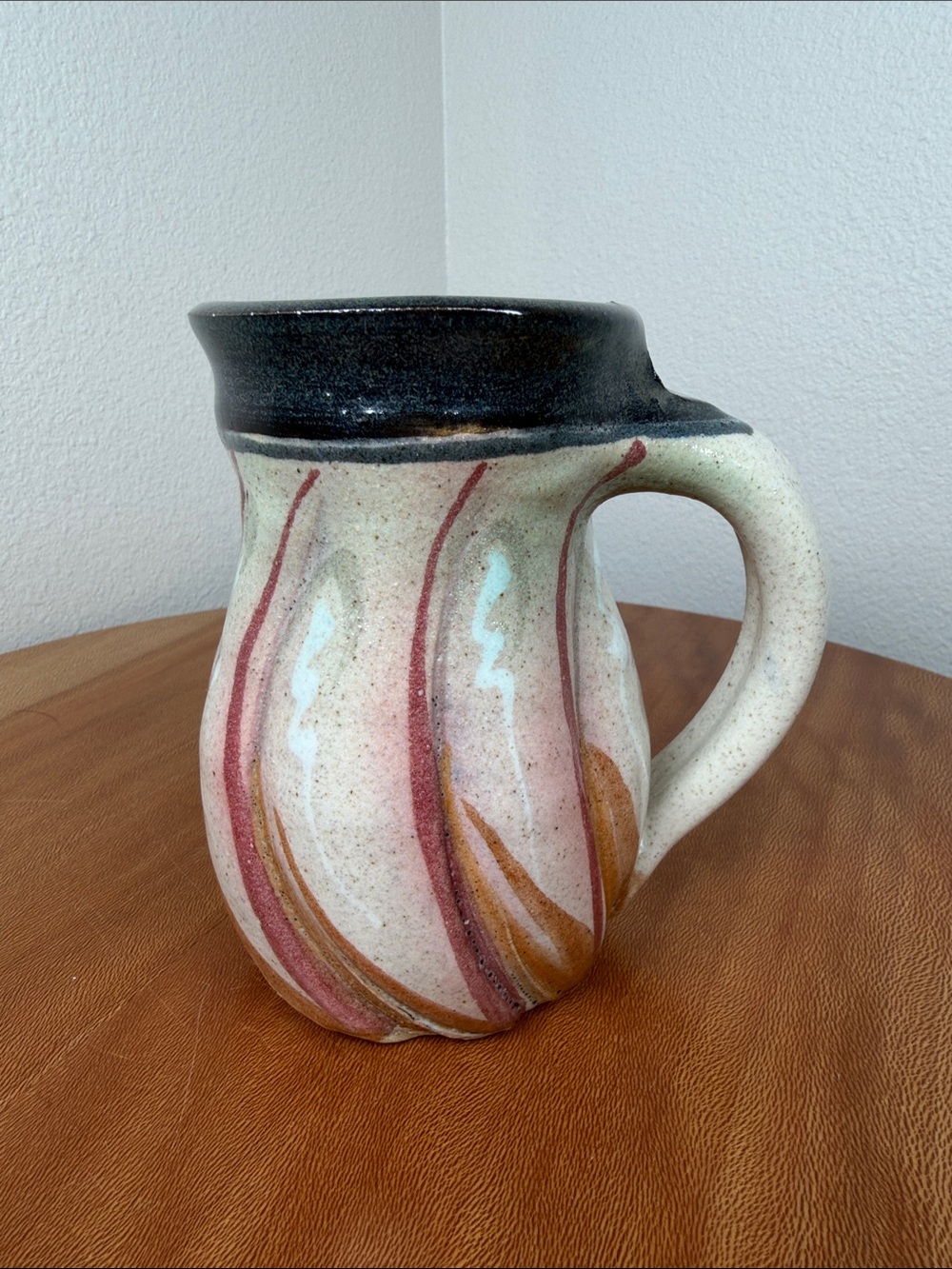 Art Pottery Hand Thrown Stoneware Coffee Tea Cup Mug Unique, beautiful detailing